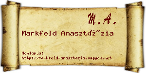 Markfeld Anasztázia névjegykártya